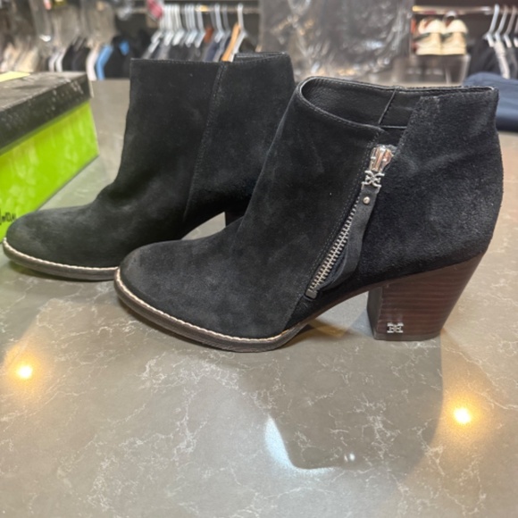 Macon Black Suede Bootie - Sam Edelman - Picture 4 of 6